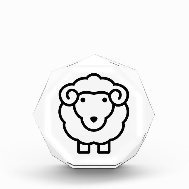 Sheep Decorative Tiles Photo Block (Front)