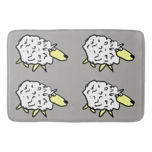 Sheep Design Bath Mat