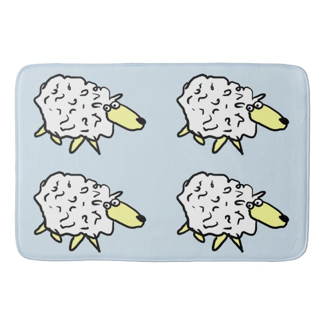 Sheep Design Bath Mat (Front)