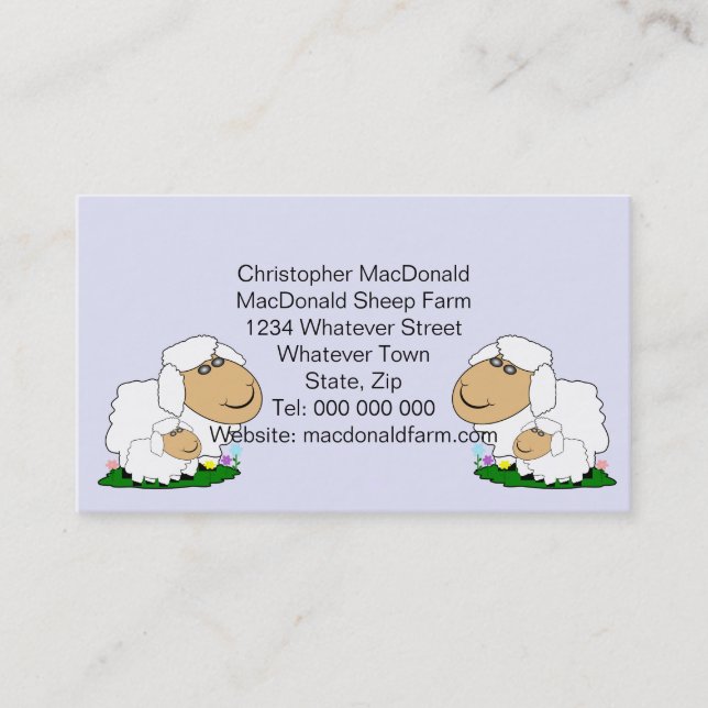Sheep Design Business Card (Front)