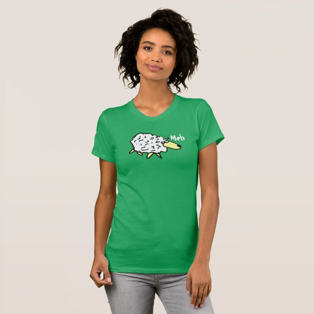 Sheep Design Cartoon T-Shirt (Front Full)