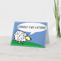 Sheep Design Cartoon with Awful Pun