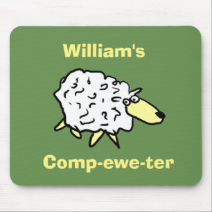 Sheep Design Comp-ewe-ter! Mouse Mat