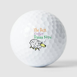 Sheep Design for a Golfer Golf Balls
