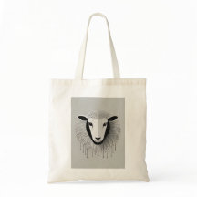 Sheep design for carrying yarn and craft supplies