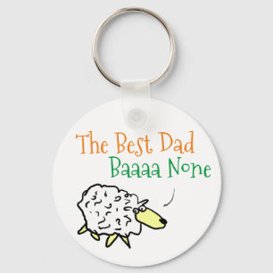 Sheep Design for the Best Dad Key Ring