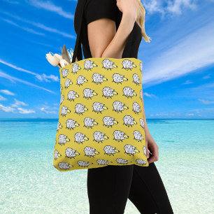 Sheep Design Illustration All Over Pattern Tote Bag