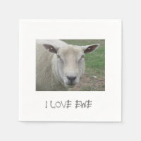 Sheep Design Paper Napkins