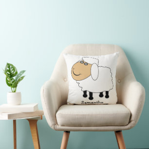 Sheep Design Personalised Cushion