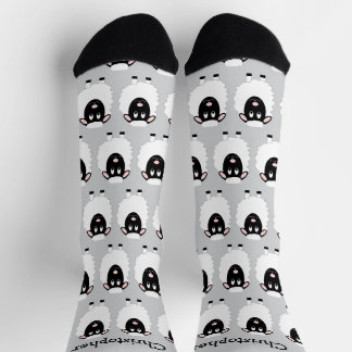 Sheep Design Personalised Socks