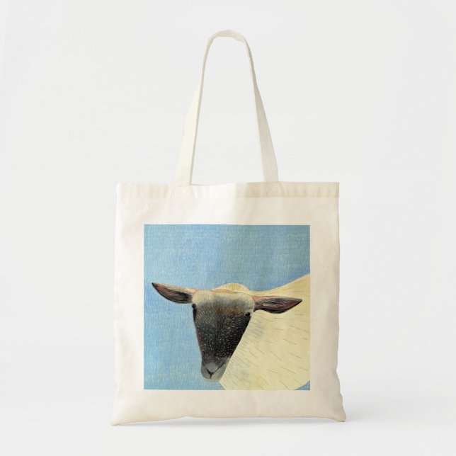 Sheep design tote bag. (Front)