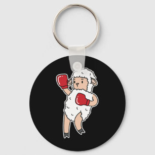 Sheep Does Boxing Key Ring