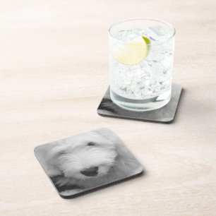 Sheep Dog  Cork Coasters