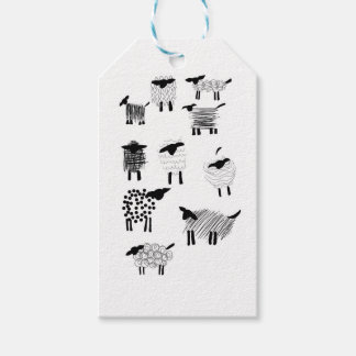 Sheep doodles gift tags
