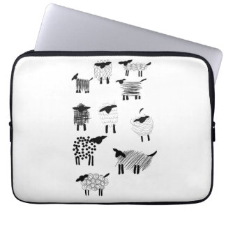 Sheep doodles laptop sleeve