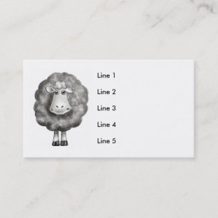 SHEEP DRAWING BUSINESS CARD
