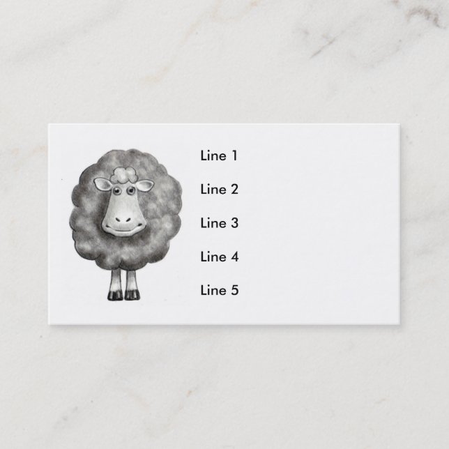 SHEEP DRAWING BUSINESS CARD (Front)