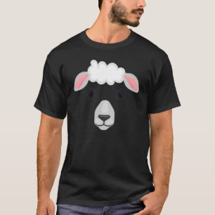 Sheep Face Costume Halloween Pretend I'm A Sheep T-Shirt