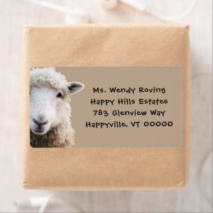 Sheep Face Wool Farmer Lamb Return Address
