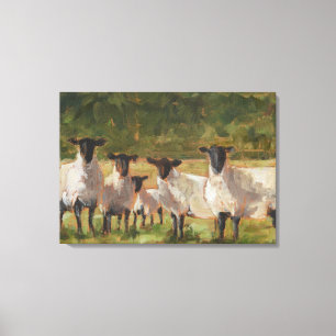 Sheep Family Canvas Print
