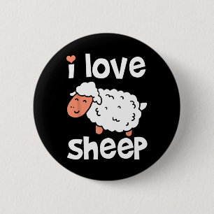 Sheep Farmer Animal  6 Cm Round Badge