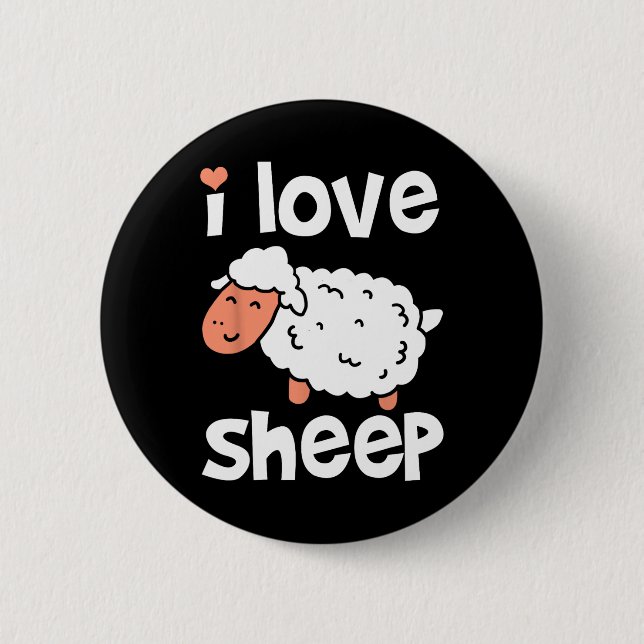 Sheep Farmer Animal  6 Cm Round Badge (Front)