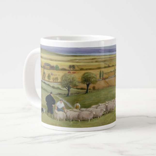 Sheep Farmer Isle of Sheppey Large Coffee Mug (Front Left)