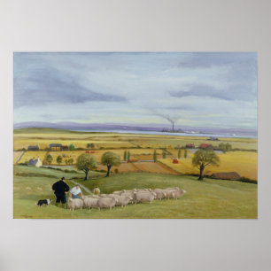 Sheep Farmer Isle of Sheppey Poster