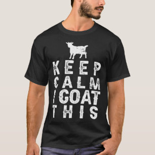 Sheep Farmer Retro Screaming Goat Showing T-Shirt