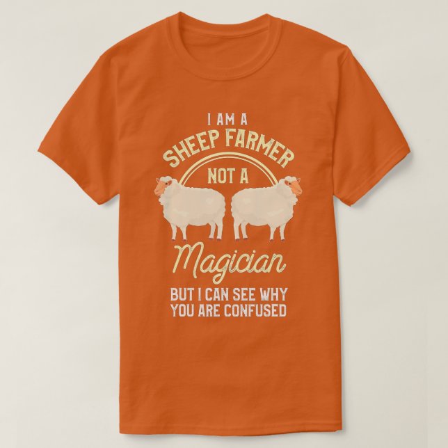 Sheep Farmer Shirt Funny Sheep Lover Farming Sheep (Design Front)