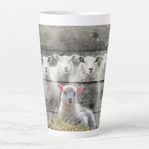 Sheep Flock Baby Lamb Latte Mug