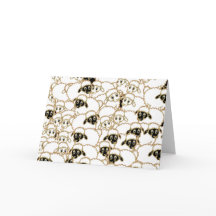 Sheep flock, wishing Ewe a Merry Christmas.