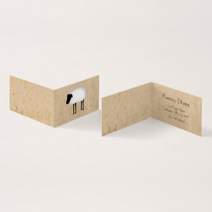 Sheep Folded Business Card
