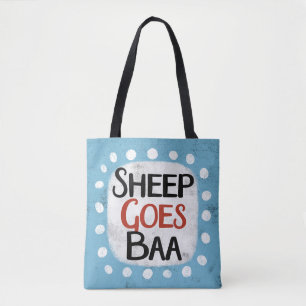 Sheep Goes Baa Tote Bag