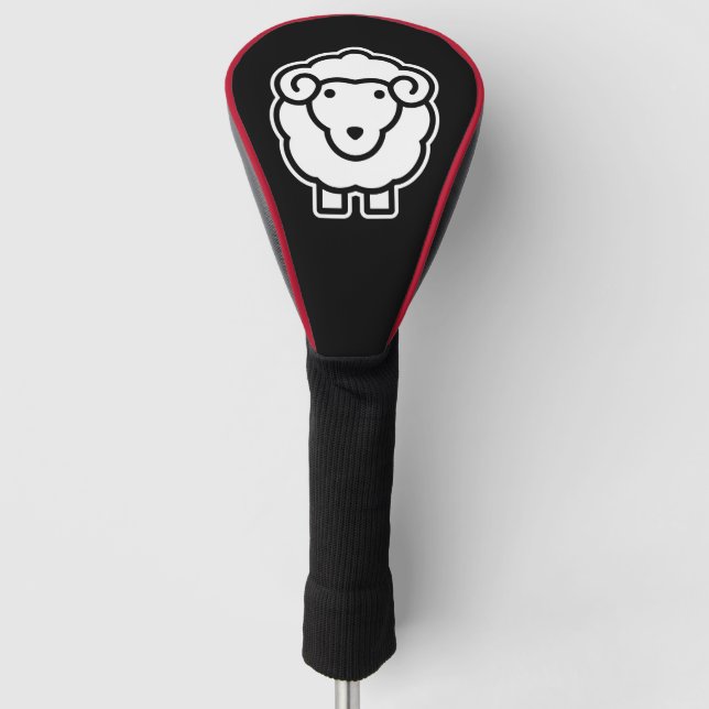 Sheep Golf Head Cover (Front)