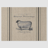 Sheep Grain Sack Tissue Paper