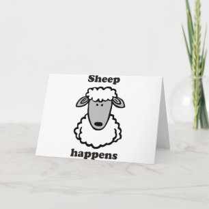 Sheep happens card