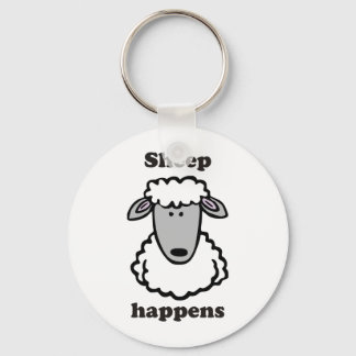 Sheep happens key ring