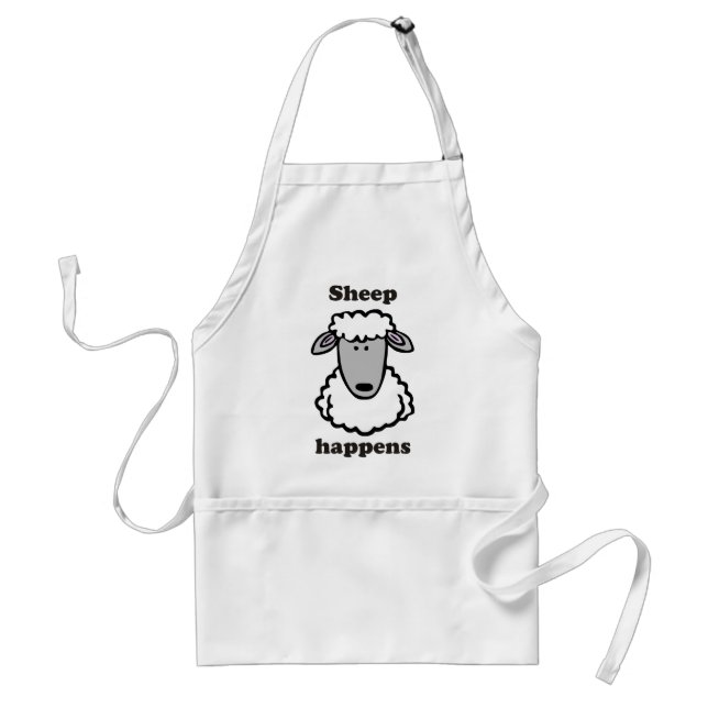 Sheep happens standard apron (Front)