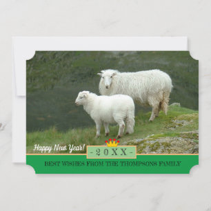 Sheep & Happy New Year! Card /Farmers