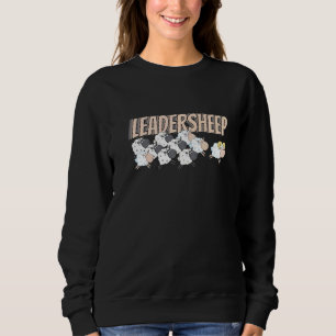 Sheep I Leadersheep I Sheep Wool Lamp   Sweatshirt