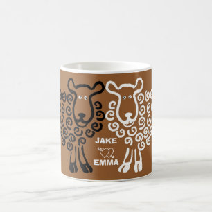 Sheep in love - Jake loves Emma Coffee Mug