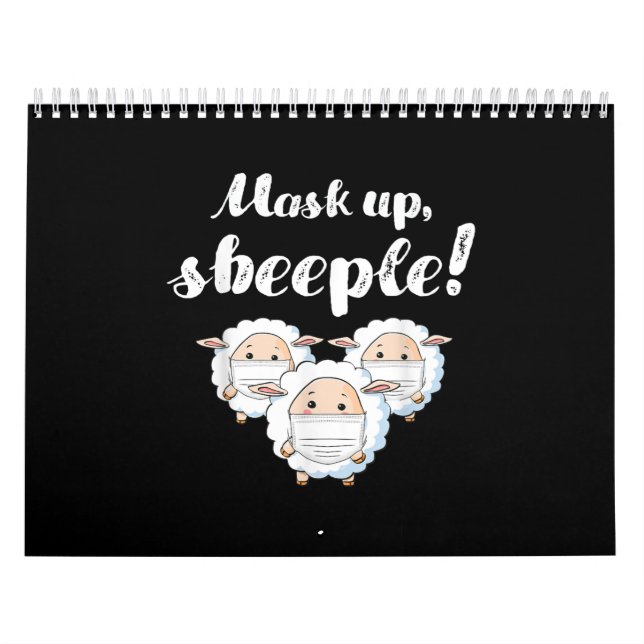 Sheep in mask | Animal Lovers Perfect Gift Calendar (Cover)