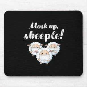 Sheep in mask Animal Lovers Perfect Gift Mouse Mat