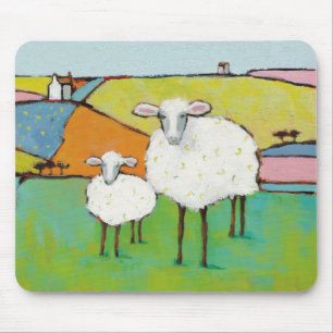 Sheep in the Meadow Mouse Mat