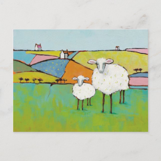 Sheep in the Meadow Postcard (Front)