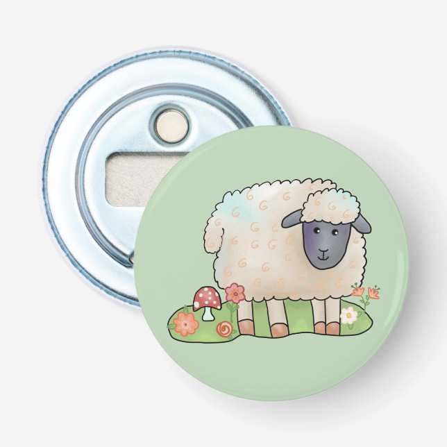 Sheep in the pasture bottle opener (Front)