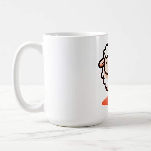 Sheep, Lamb, Cartoon Coffee Mug (Left)