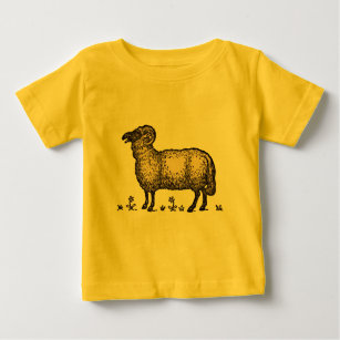 Sheep Lamb Farm Animal Vintage Baby T-Shirt