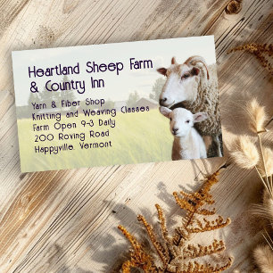 Sheep Lamb Livestock Farmers Business Card